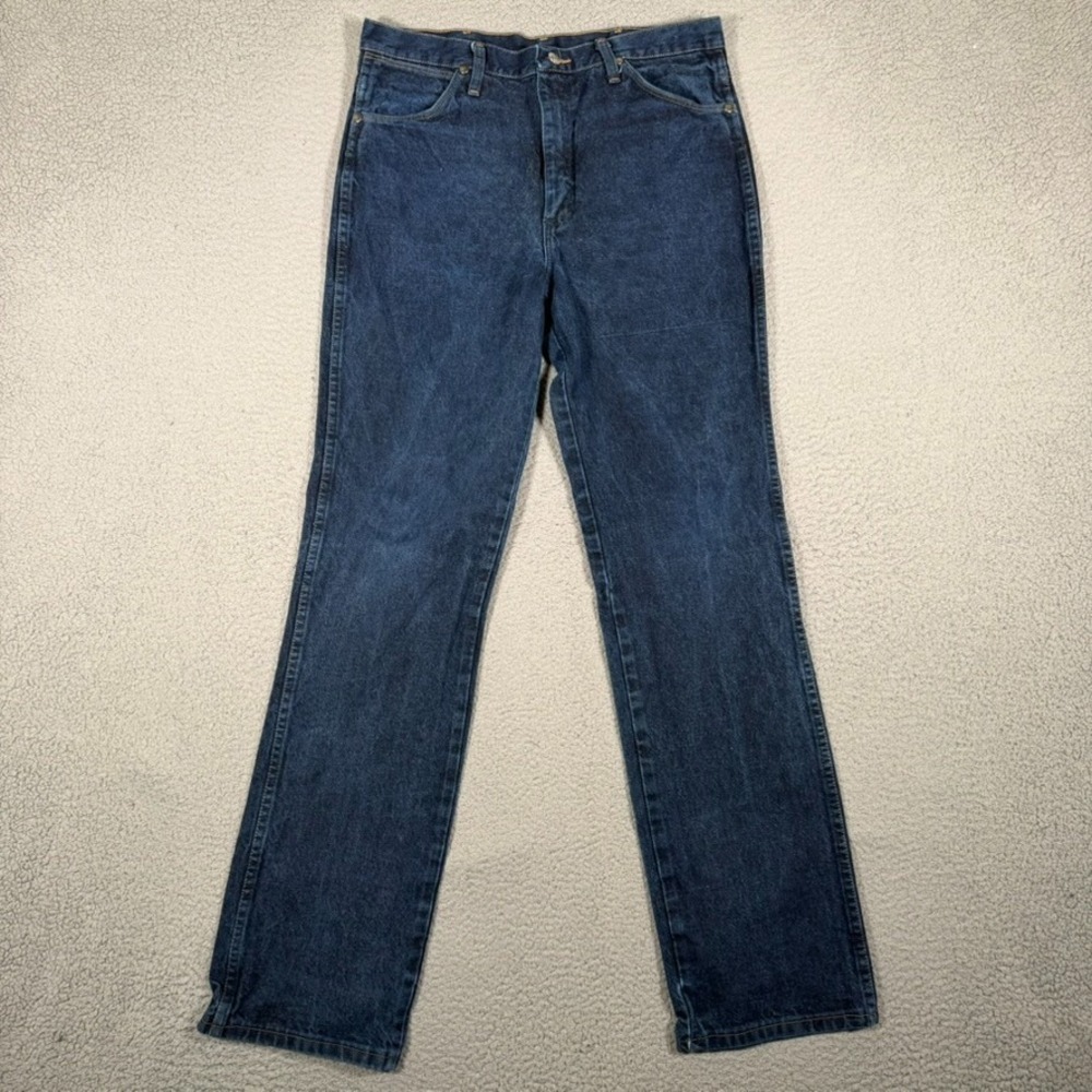 Vintage Wrangler Jeans Mens 34x34 Blue 933SEDD Cowboy Cut Denim Casual Preppy